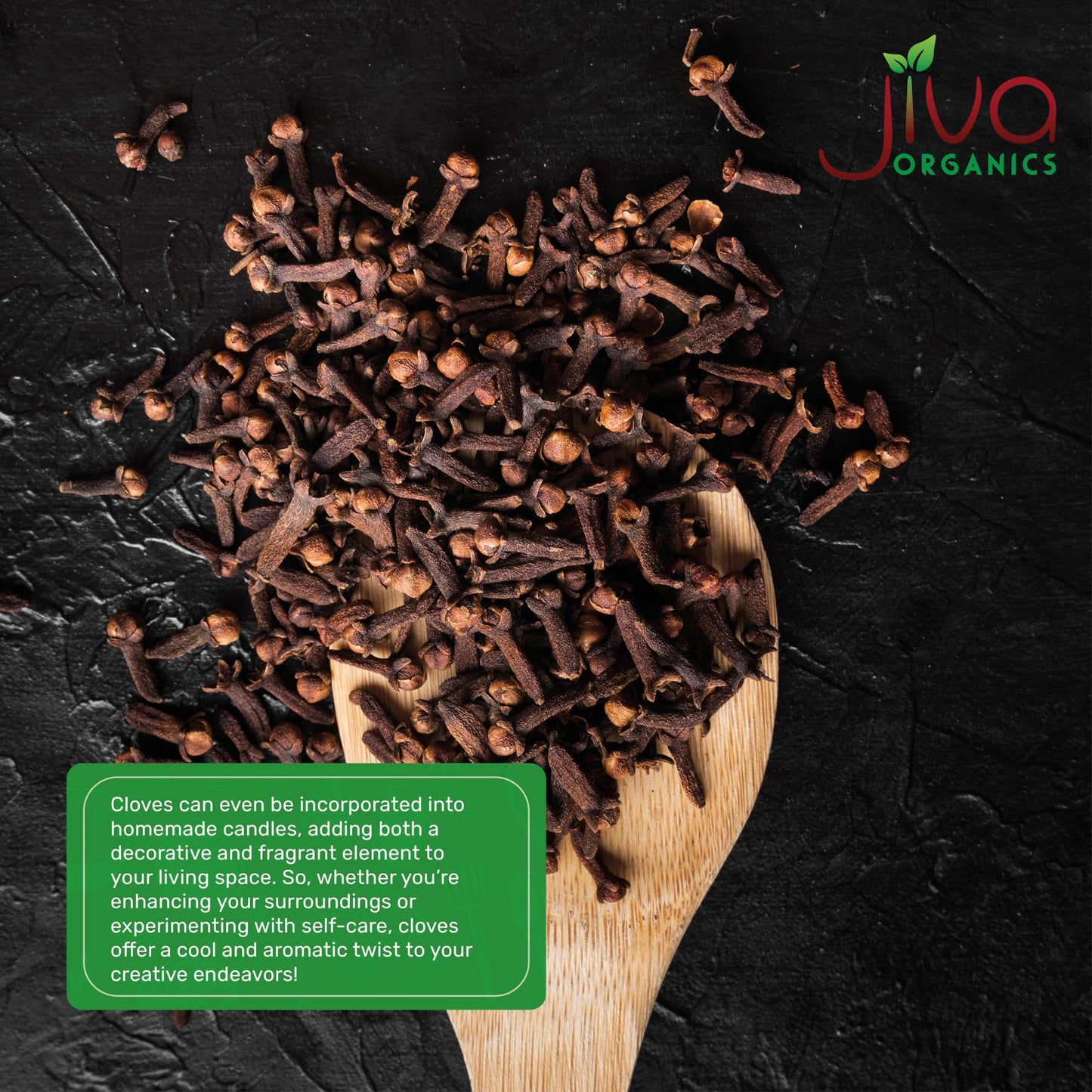 Jiva Organic Cloves Whole 14 Ounce Bulk Bag - Non-Gmo, Keto Friendly, Non Irradiated - Organic Dried Clove Buds Bulk