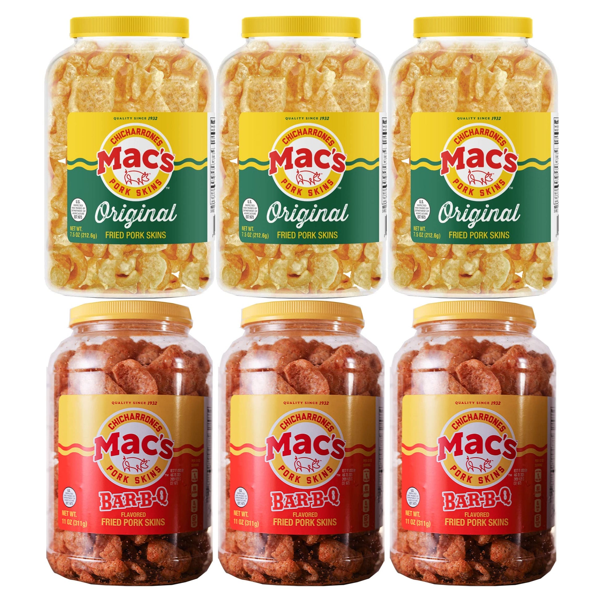 Mac'S Pork Skin Canisters (Variety Pack)