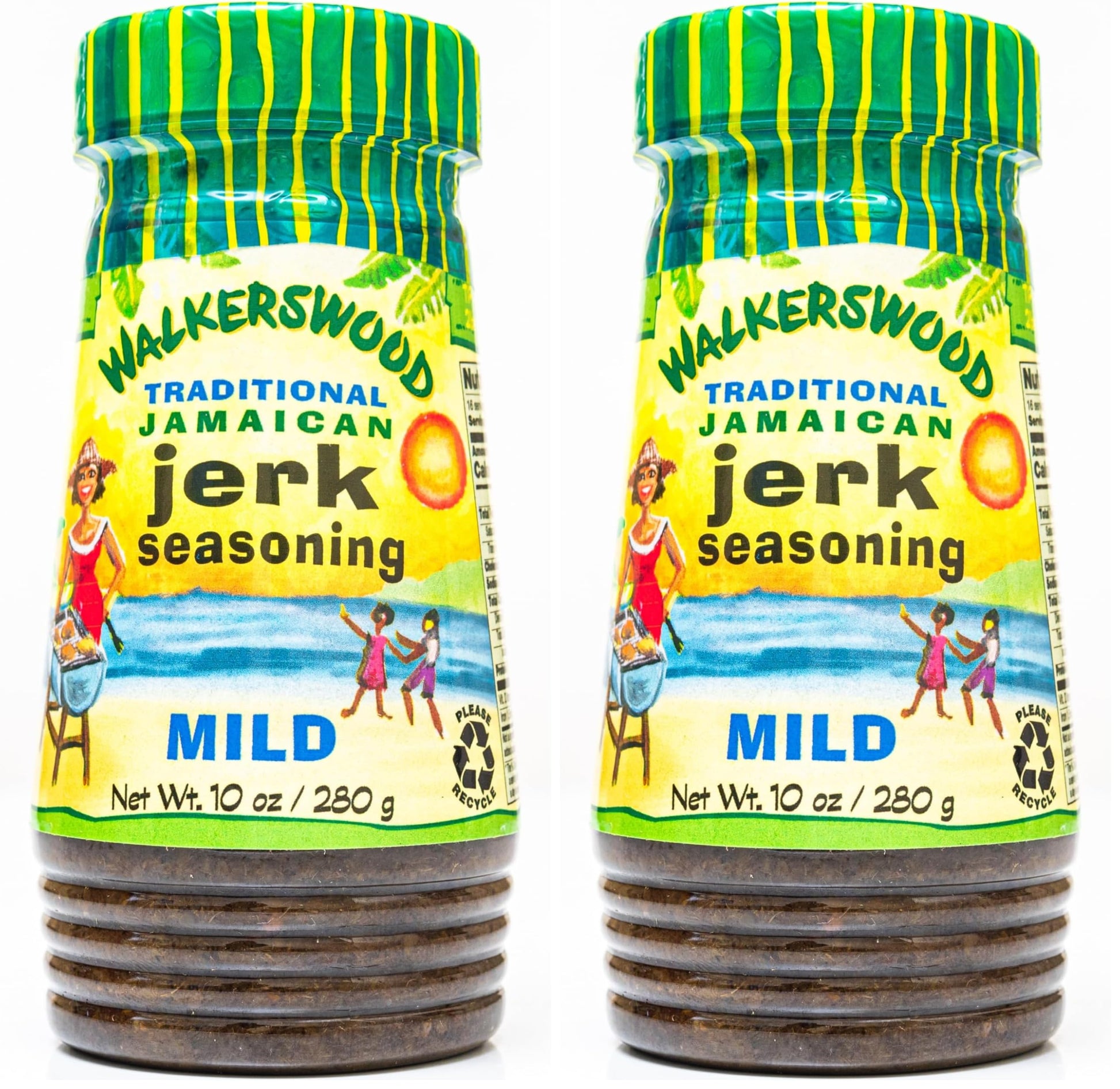 Walkerswood Traditional Jamaican Jerk Seasoning, 10 oz., Mild (Pack of 2)