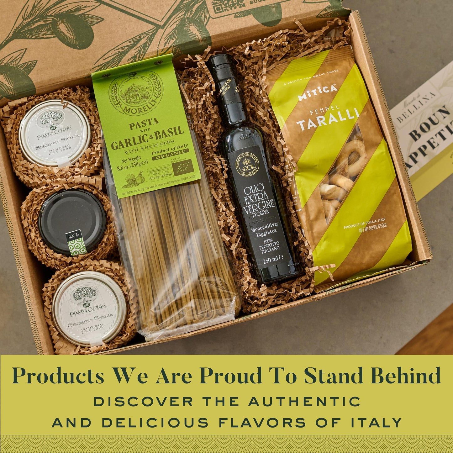Mercato di Bellina Italys Finest Artisanal Italian Food Gift Basket - All Natural Gourmet Pasta Gift Basket. Ideal for Holiday  Sympathy  Congratulations  Anniversary or Celebration. Taste of Italy.
