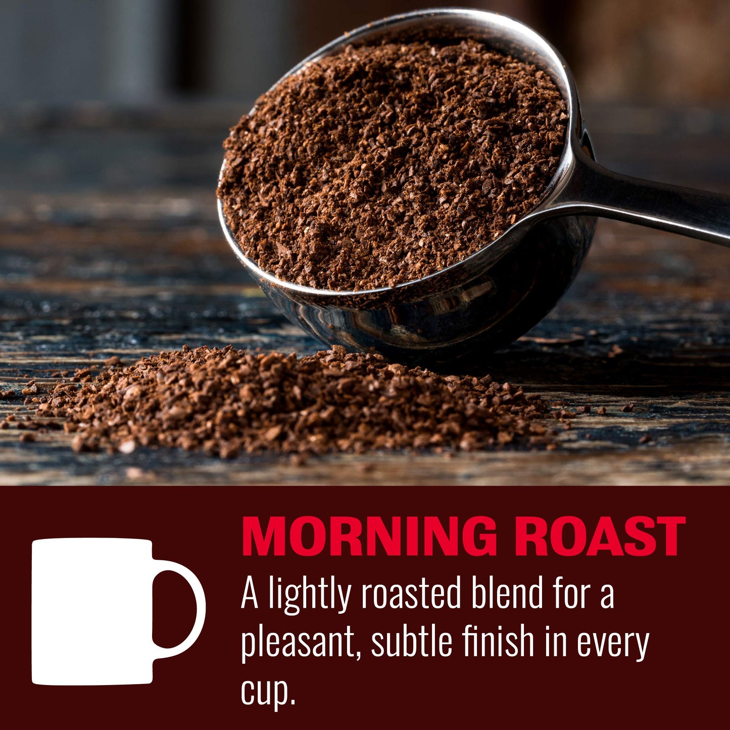 Hills Bros. Morning Roast Ground Coffee, Premium Arabica, Light Roast, 24 OZ Can, Certified Kosher