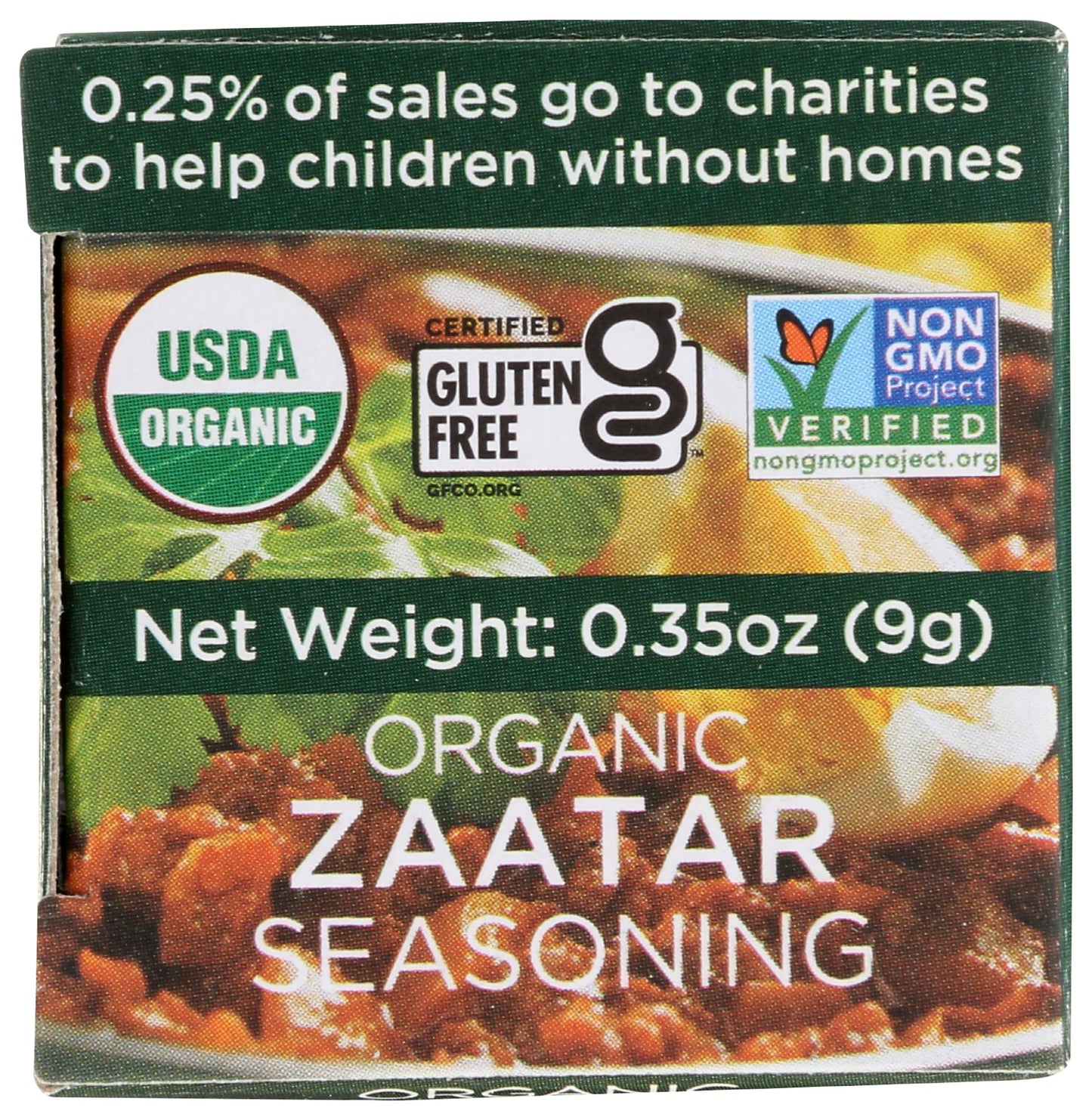 Spicely Organic Seasoning Zaatar W/Salt 0.35 Ounce ecoBox Certified Gluten Free