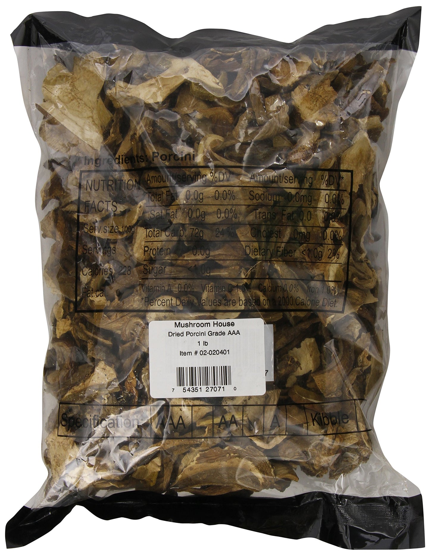 Mushroom House Dried Porcini Mushrooms Grade Aaa Premium, 1 Pound