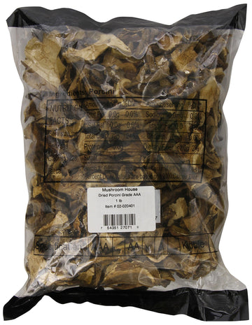 Mushroom House Dried Porcini Mushrooms Grade Aaa Premium, 1 Pound