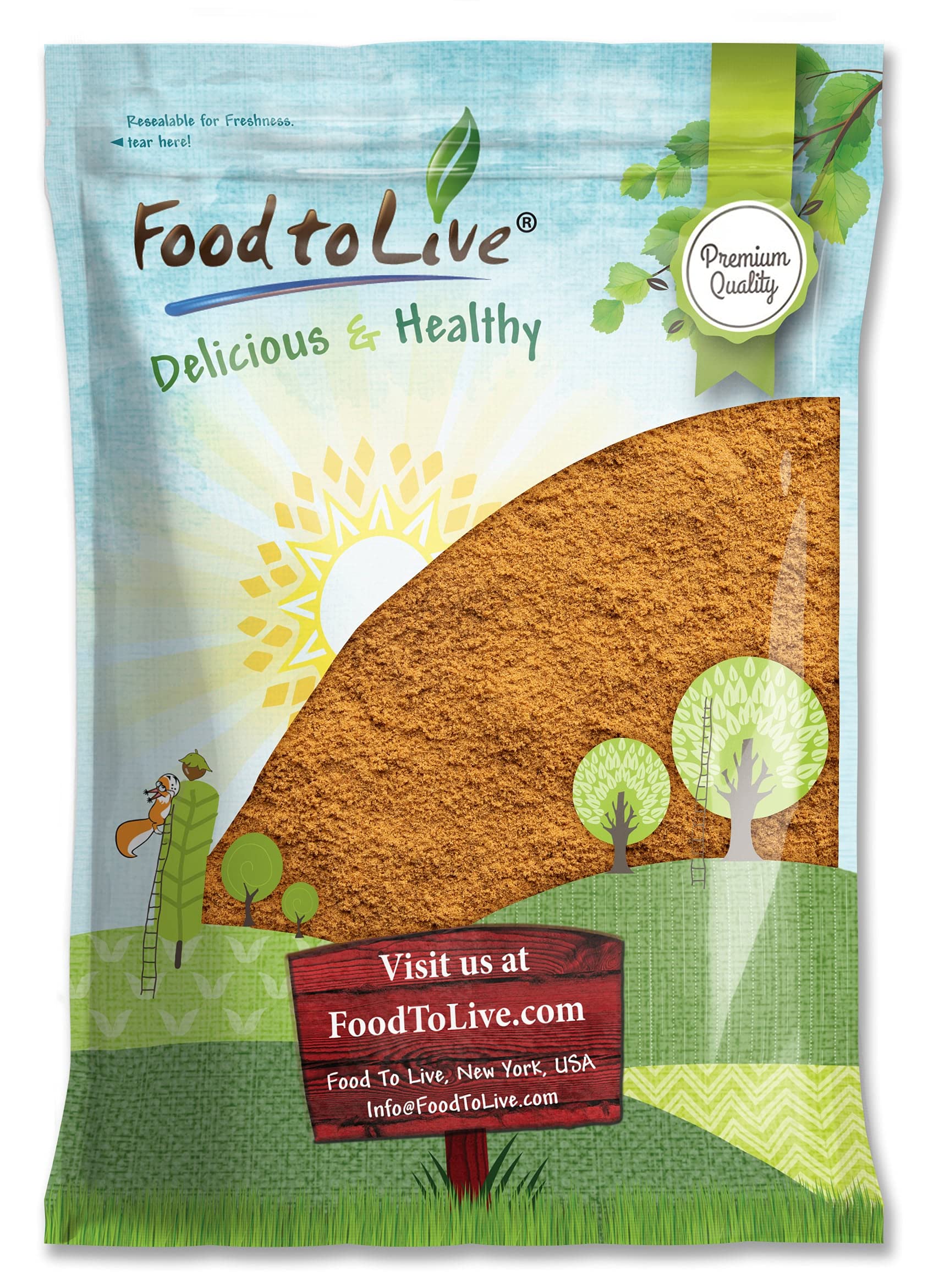 Food to Live Cumin Powder, 5 Pounds Finely Ground Dried Cumin Seeds, Jeera, Bulk, Vegan, Kosher. High in Iron, Magnesium, and Ca