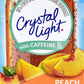 Crystal Light Peach Mango Drink Mix, Caffeinated, 10 Packets, Pack of 25