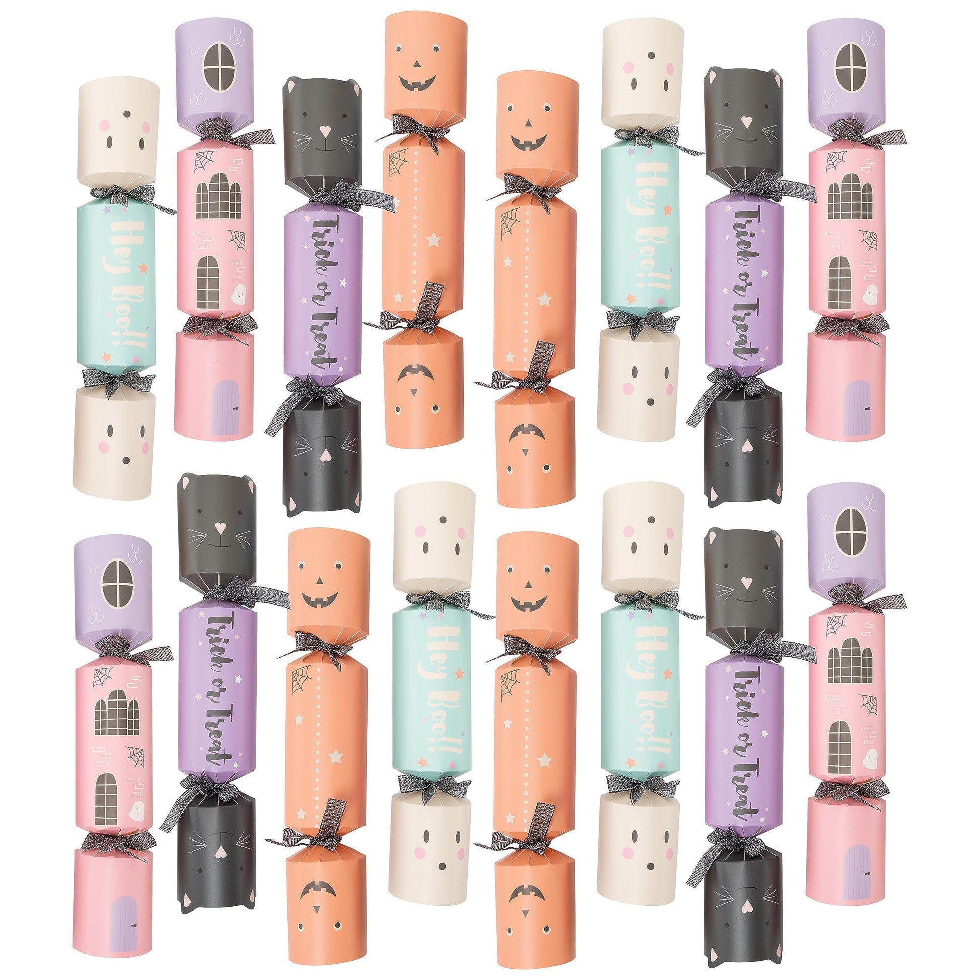 Cheerland Halloween Cracker Package - Ghost Crackers, Paper, 24pcs, Colorful, Model TZ-PINGNG-BZ24, Perfect for Parties and Favors