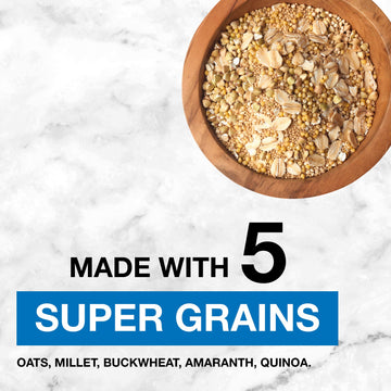Kind Healthy Grains Granola, Healthy Snack, Vanilla Blueberry Granola With Flax Seeds, Snack Mix, 11 Oz (6 Bags)