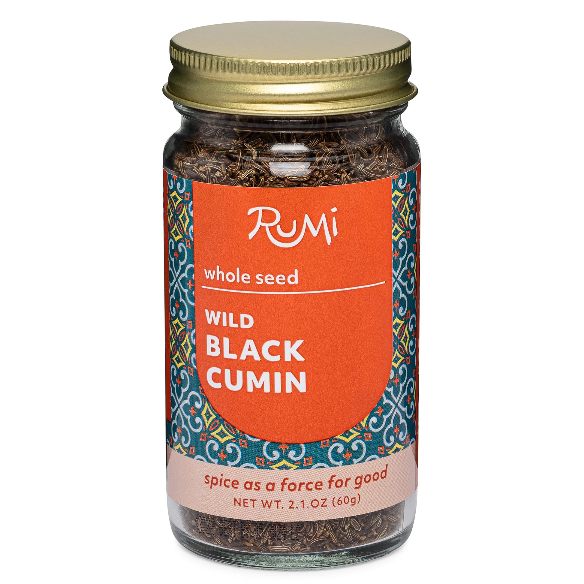 Rumi Spice - Whole Seed Cumin (2.2 Oz) | Wild Harvested Cumin | Robust, Earthy, Piney Flavor | Ethically Sourced