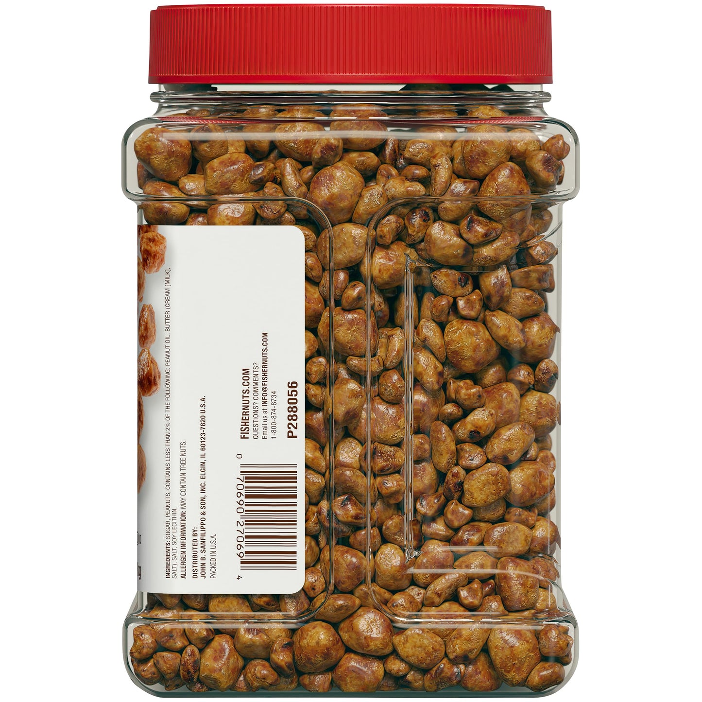 Fisher Snack Butter Toffee Peanuts, 42 Ounces (Pack of 6), No Artificial Colors or Flavors, 100% Recyclable