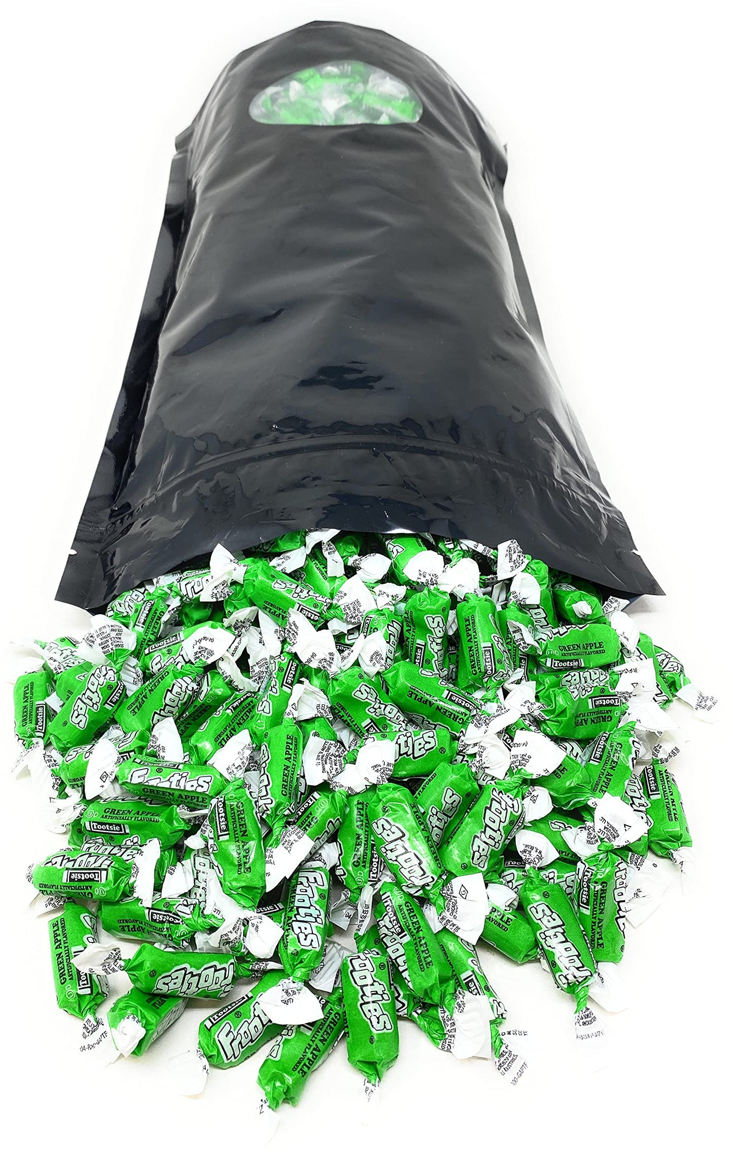 Bulk Green Apple Flavor Tootsie Roll Frooties Chewy Pink American Taffies Candy Individually Wrapped In Resealable Assortit Bag