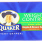 Quaker Instant Oatmeal Fiber&Protein (Previously Weight Control), Maple Brown Sugar, 8-Count Boxes (Pack of 4)