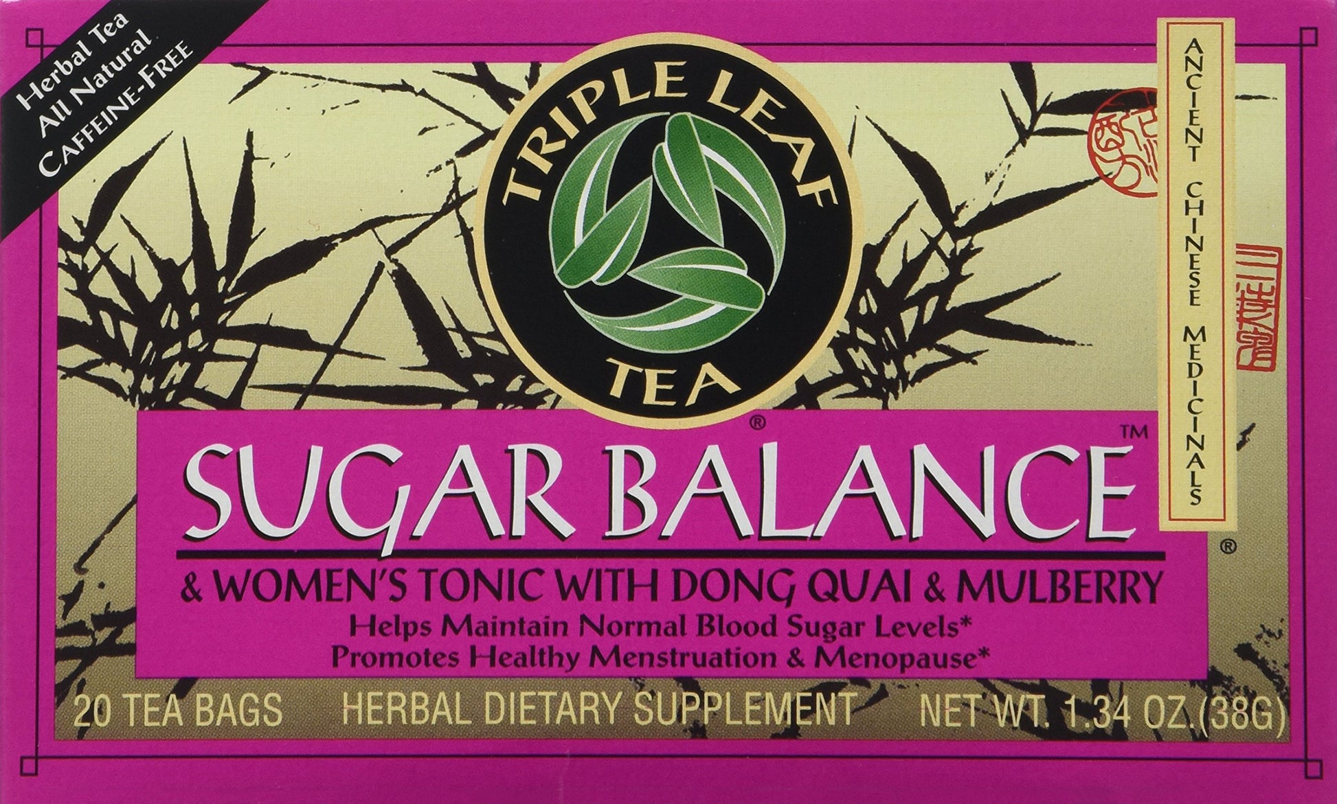 Triple Leaf Teas - Sugar Balance & Womens Tonic Tea, 20 bag