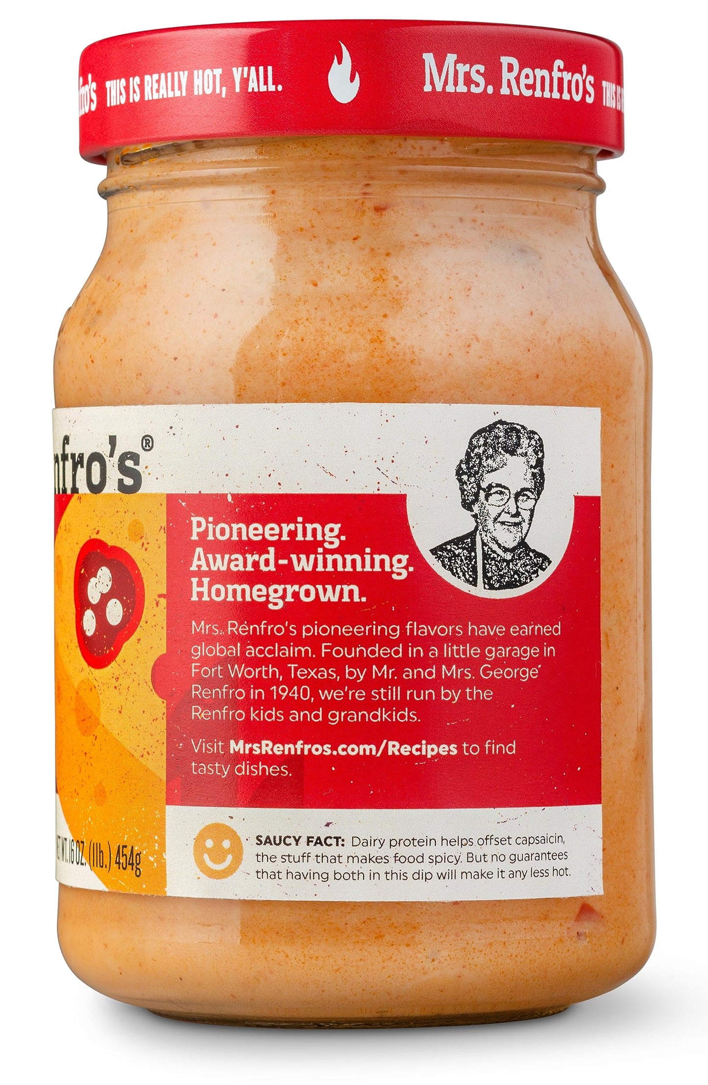 Mrs. Renfros Ghost Pepper Nacho Cheese Dip - Gluten Free (16-Oz. Jars, 4-Pack)