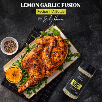 Recipe In A Bottle Lemon Garlic Seasoning - All Purpose Spice Blend - 6.4 oz