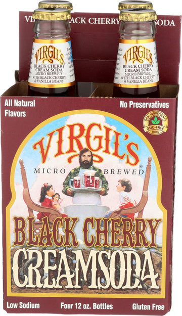Virgils Soda Blck Chrry Crm 4Pk
