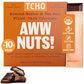 TCHO Aww Nuts! 75% Dark Chocolate Bars (10 pack) | Plant Based, Organic & Fair Trade, | Non GMO, Non-Dairy, Vegan Chocolate, Soy
