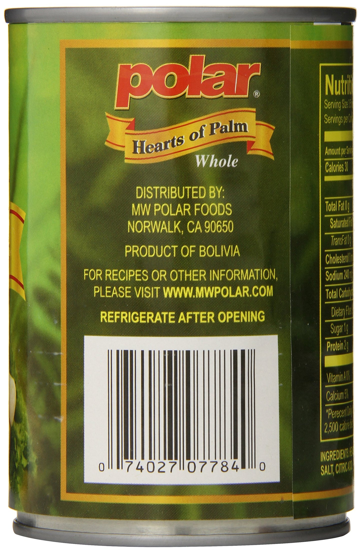 Mw Polar Hearts Of Palm, 14 Oz, Pack Of 12