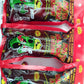 Alamo Candy Mini Tex Dill Pickle In Chamoy - Three Pickles & One NG Joy Sticker - Individually Wrapped - Made In San Antonio, Te