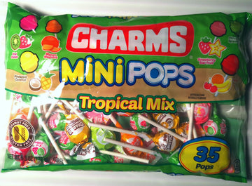 Charms Mini Pops Suckers Tropical Mix (35Ct) 6.3Oz