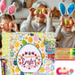 Easter Snack Egg Shape Box (48 Count) Filled With Candy, Peelable Gummies, Cookies, Treats, Great Package For Family, Friends, K