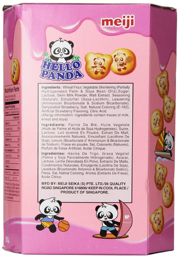 Meiji Hello Panda Cookies-L, Strawberry, 9.1 Ounce