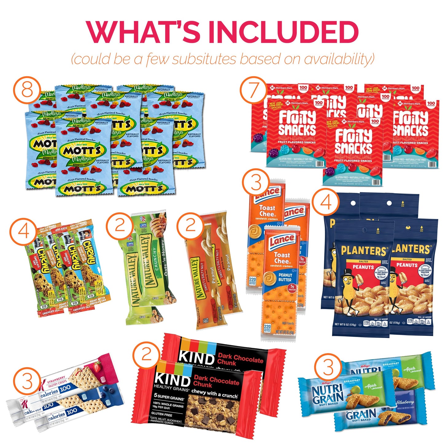 Healthy Snack Box Variety Pack Care Package (50 Count) Candy Gift Basket College Student Crave Food Box, Nutritious Bars Chips,