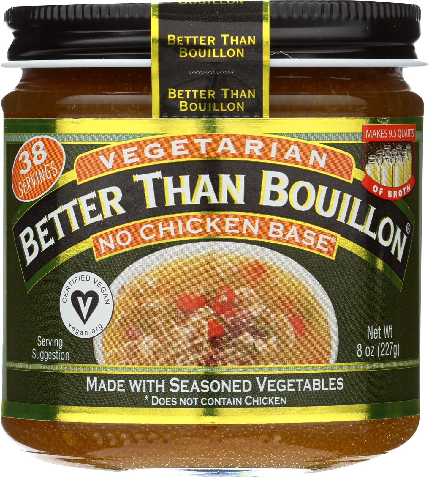 Better Than Bouillon No Chicken Base, Vegetarian, 8 Ounces (Pack Of 6)