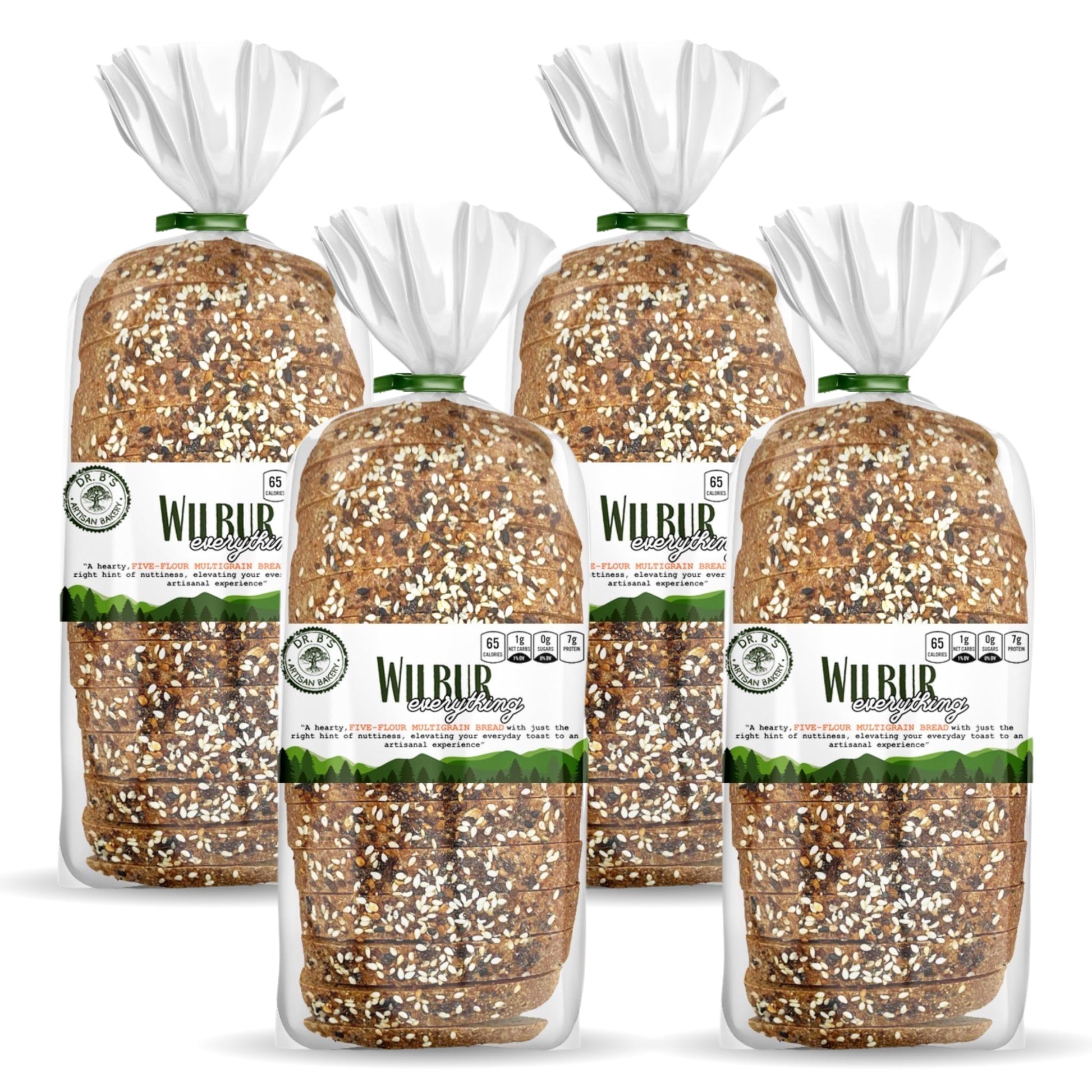 Dr. Bs Multigrain Bread | 1g Net Carbs & 7g Protein | Low Calorie, Vegan, Sugar Free | Fresh, Sliced, Keto & Low Carb Bread Loa