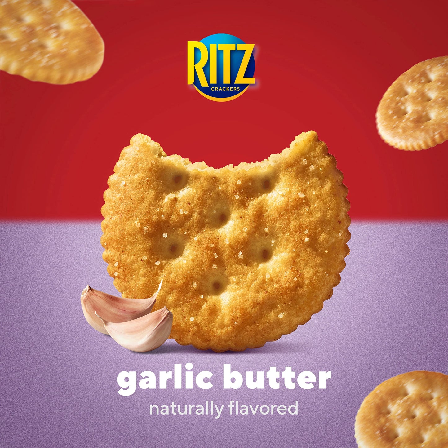 RITZ Garlic Butter Crackers, 12-13.7 oz Boxes