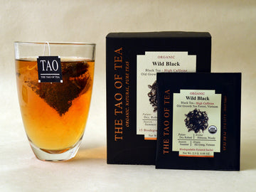 The Tao of Tea Wild Black Box Pyramid Sachets, 15 Count, Premium Black Tea, 1.32 Ounce - Rich Flavor & Aroma