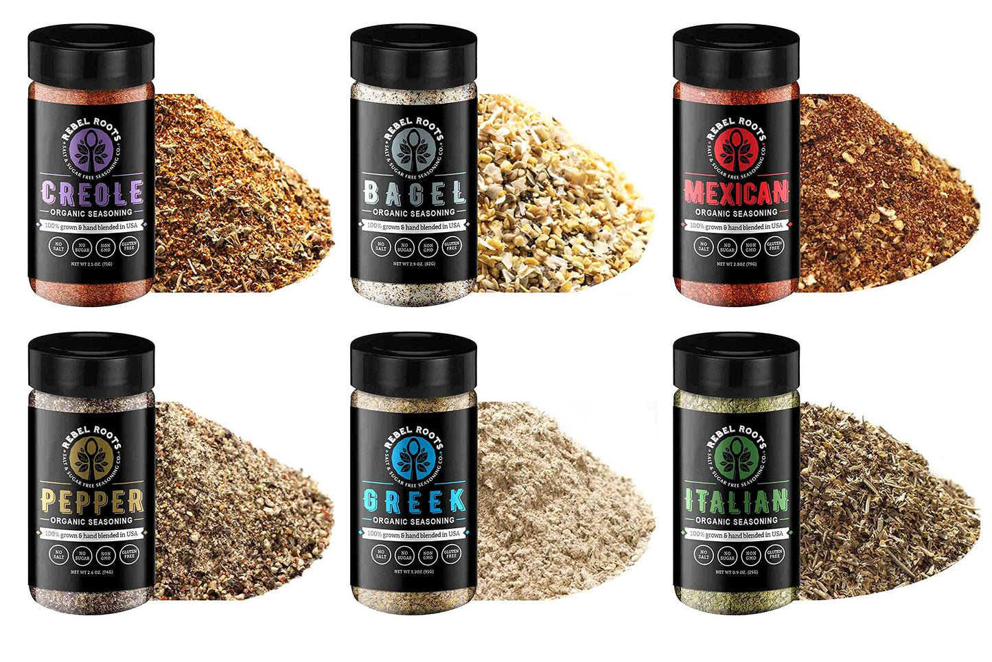 Organic Salt Free Seasoning, No Salt Seasoning, Non-Gmo, Sugar Free Seasoning, Meal Prep Seasoning, All Natural, 100% Made In Us