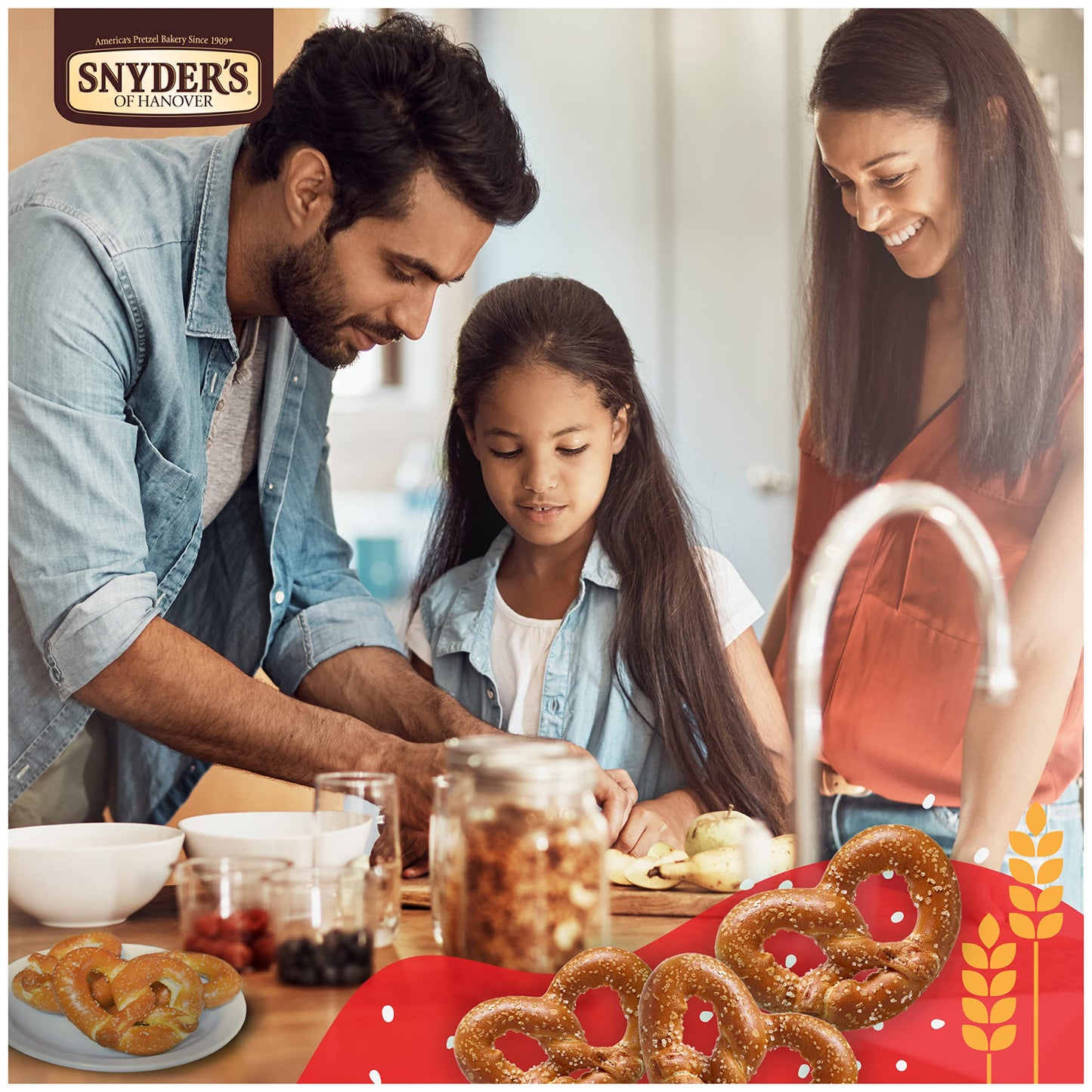 Snyder'S Of Hanover Pretzels, Sourdough Hard Pretzels, 13.5 Oz Box (Pack Of 12)