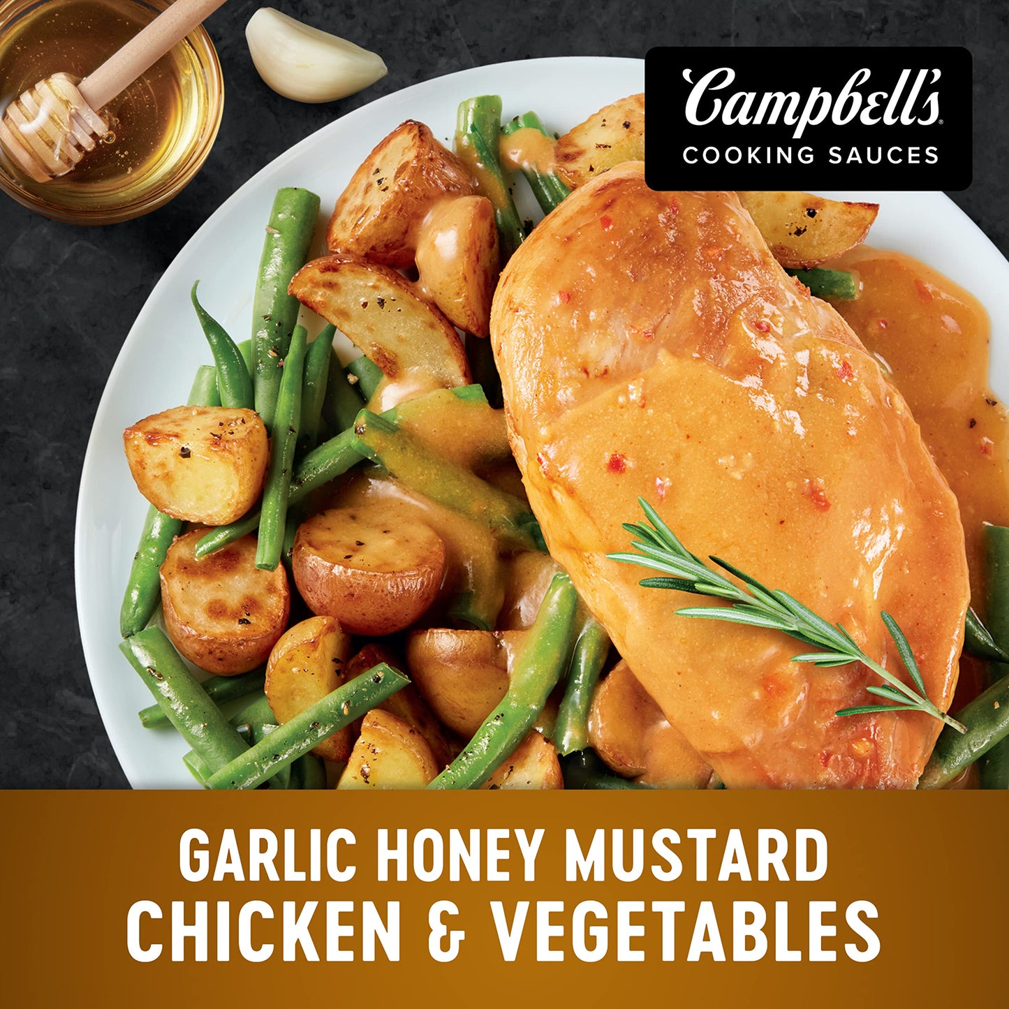 Campbells Cooking Sauces, Garlic Honey Mustard Sauce, 11 Oz Pouch
