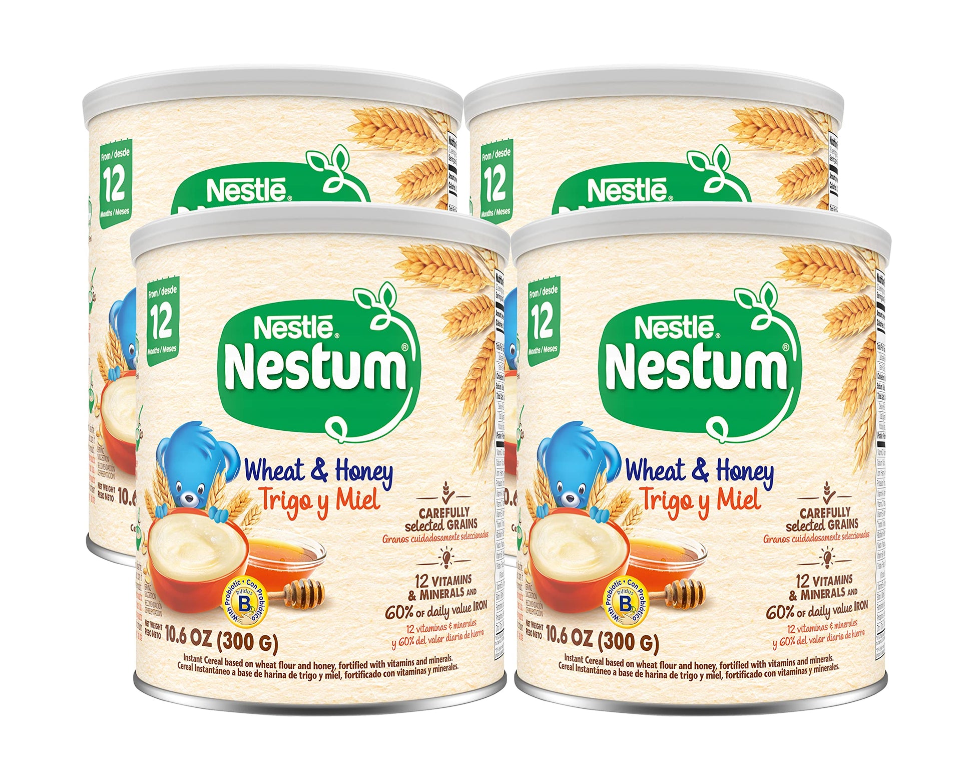 Nestle Nestum Cereal, Wheat And Honey (10.6 Oz (Pack Of 4))