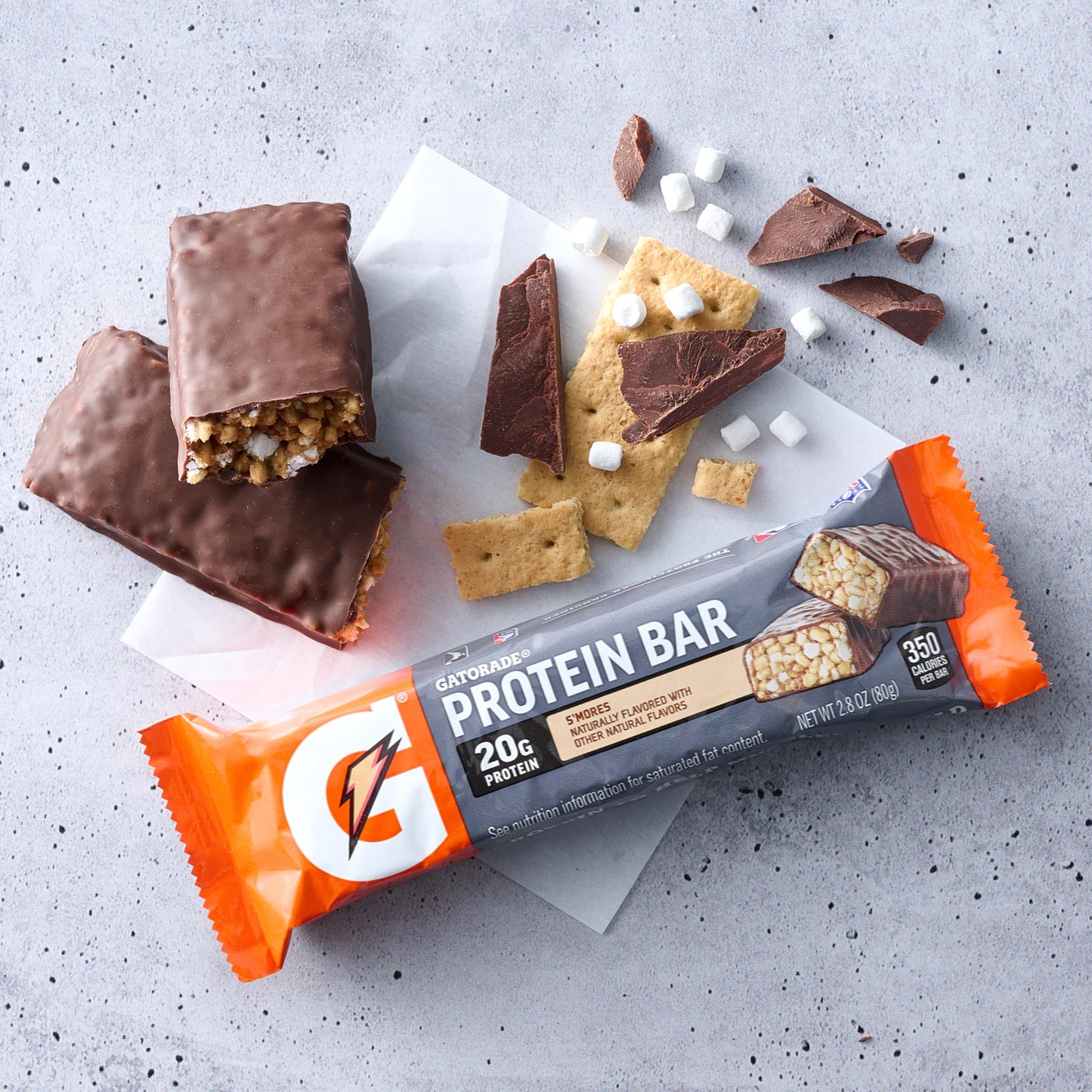 Gatorade Whey Protein Recover Bars, Smores, 12 Count(Pack Of 1)