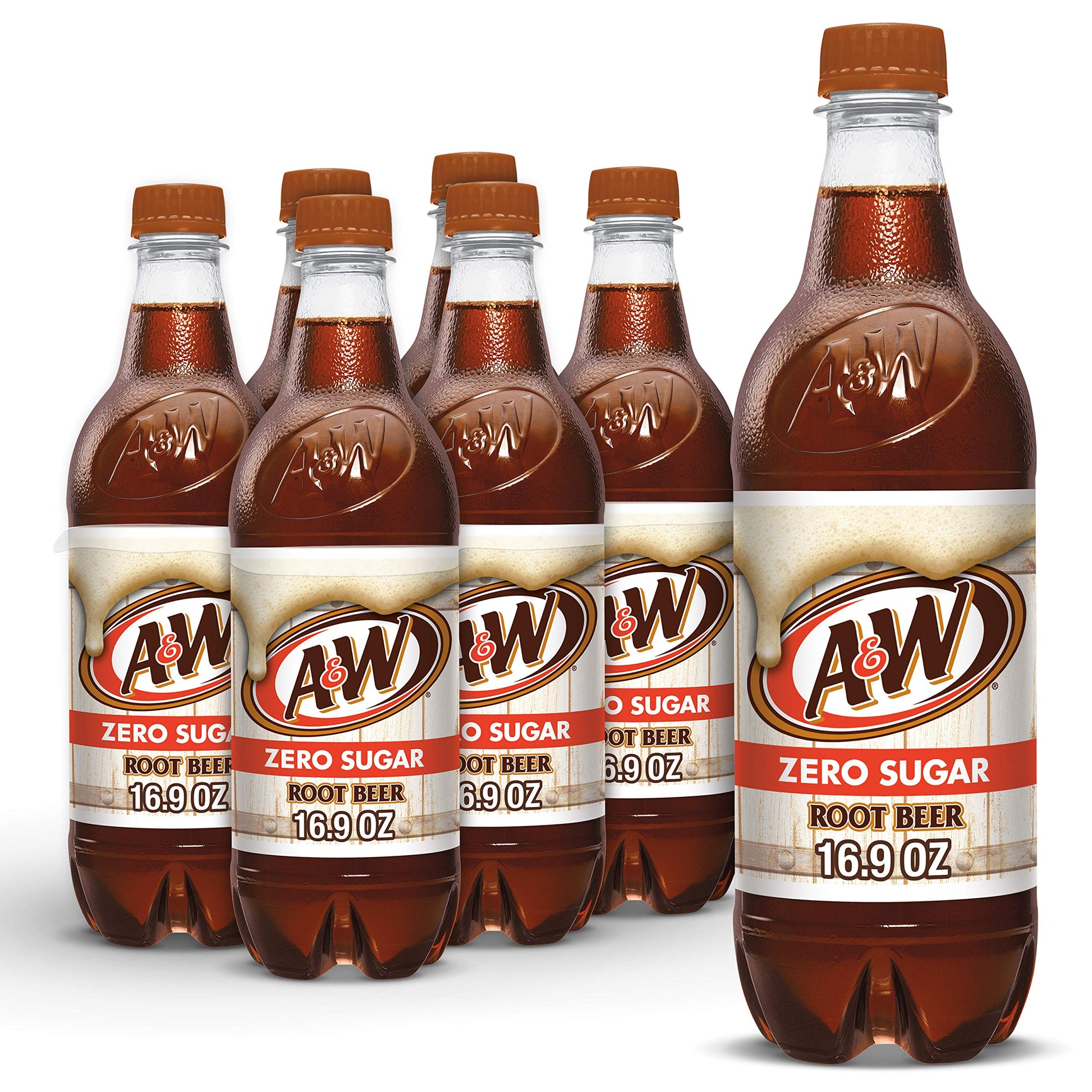 A&W Zero Sugar Root malt-inspired Soda  .5 L bottles  6 pack