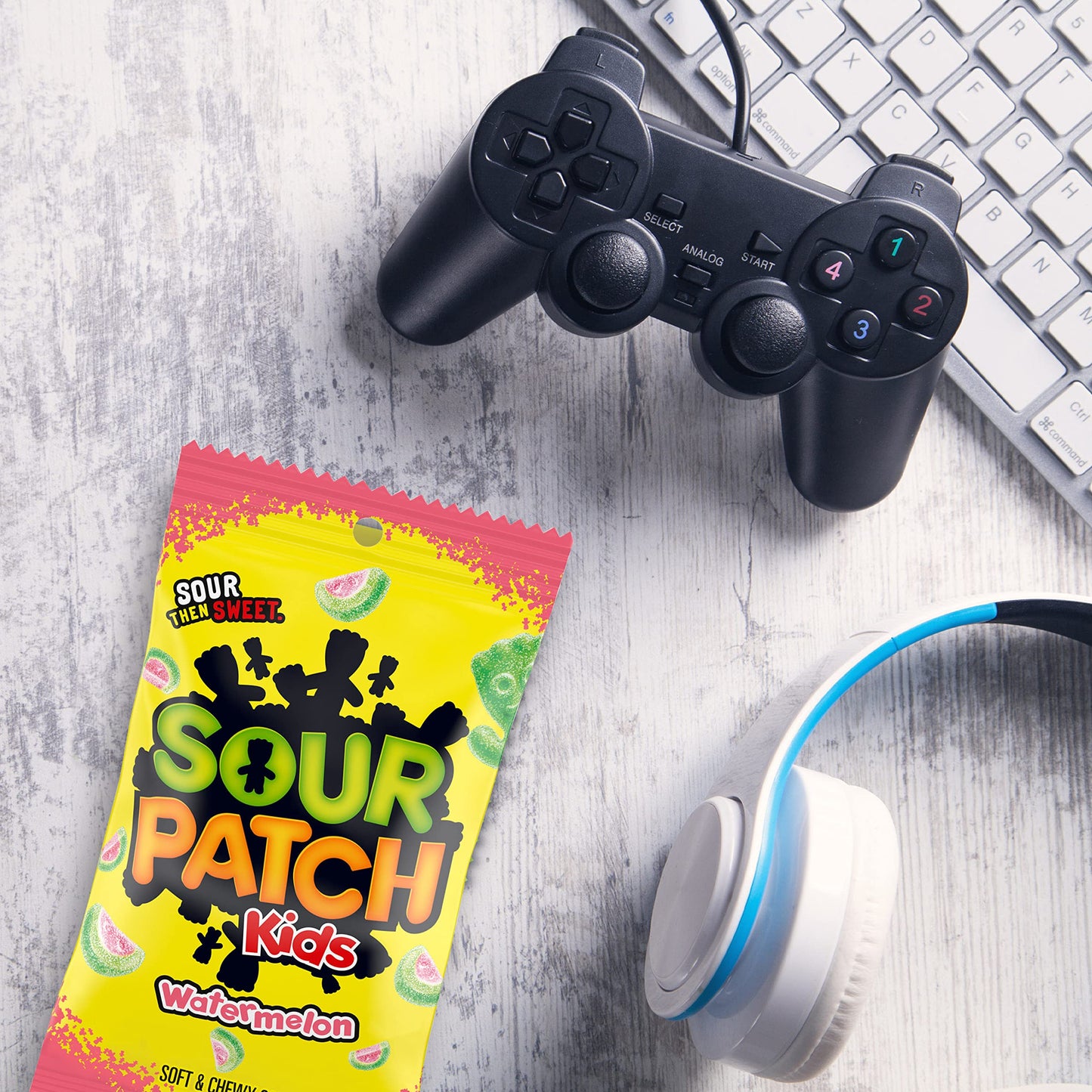 SOUR PATCH KIDS Watermelon Soft & Chewy Candy, Bulk Candy, 12 - 8 oz Bags
