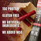 Wicked Cutz Smoked Mesquite Beef Sticks, High Protein, 15g Protein, 1.5 Ounce (Pack of 12)