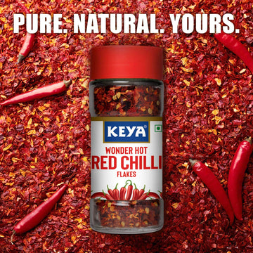 Keya Red Chilli Flakes, 40 Grams