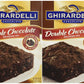 Ghirardelli Chocolate DOUBLE CHOCOLATE Brownie Mix 18oz. (2 Boxes)