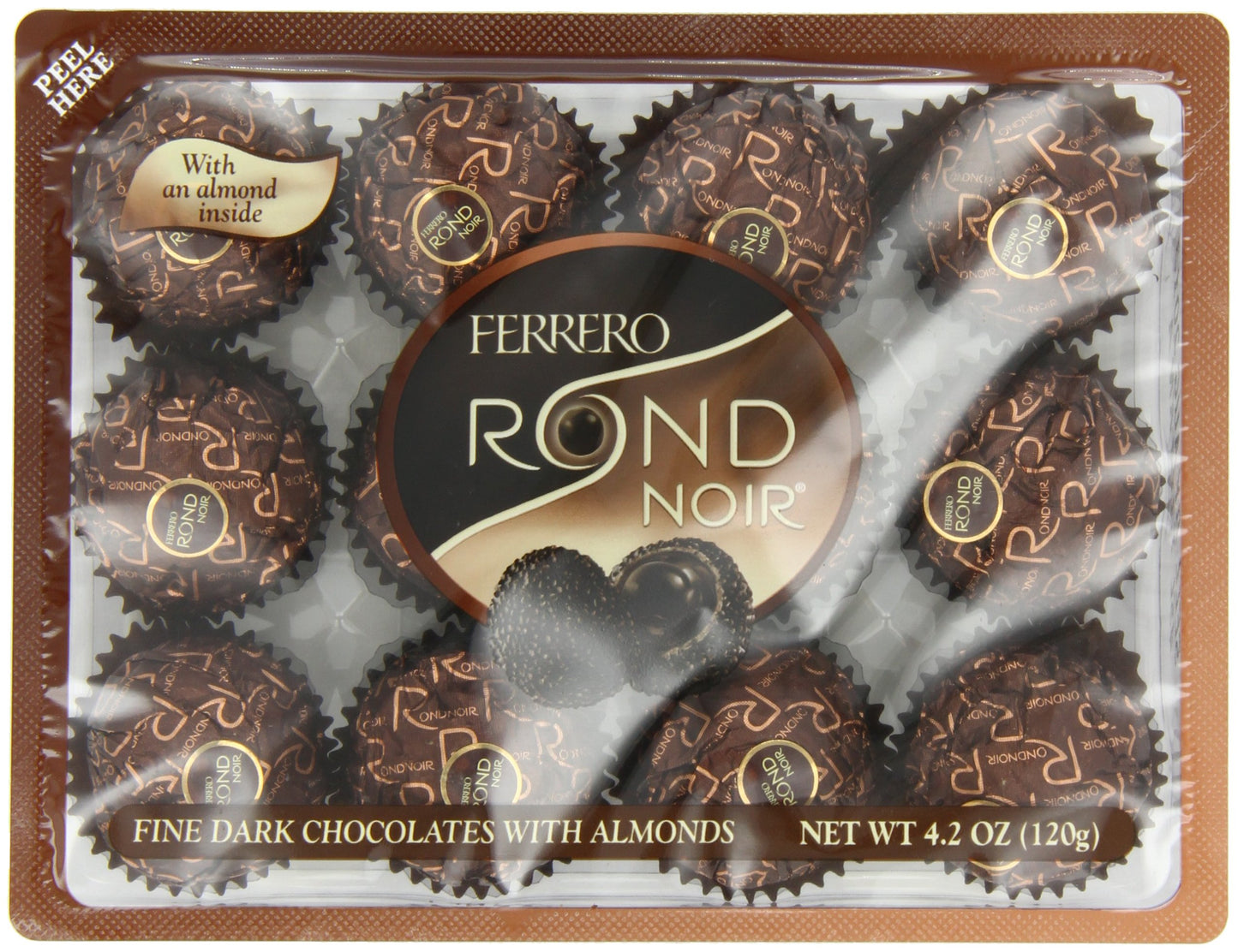 Ferrero Rondnoir Dark Chocolates W Almonds 12 Piece