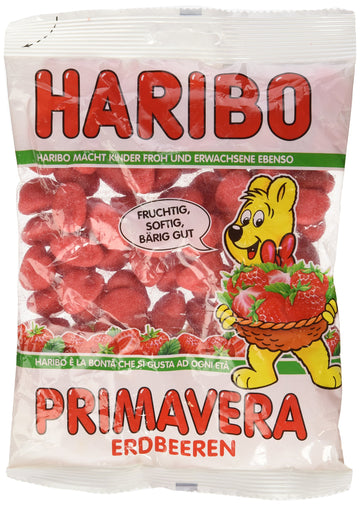 Haribo Primavera-Strawberries Gummi Candy 200 G