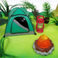 Nature Scene CAMPING 20 Piece Birthday CAKE Topper Set, Featuring Camping Items and Decorative Themed Accessories