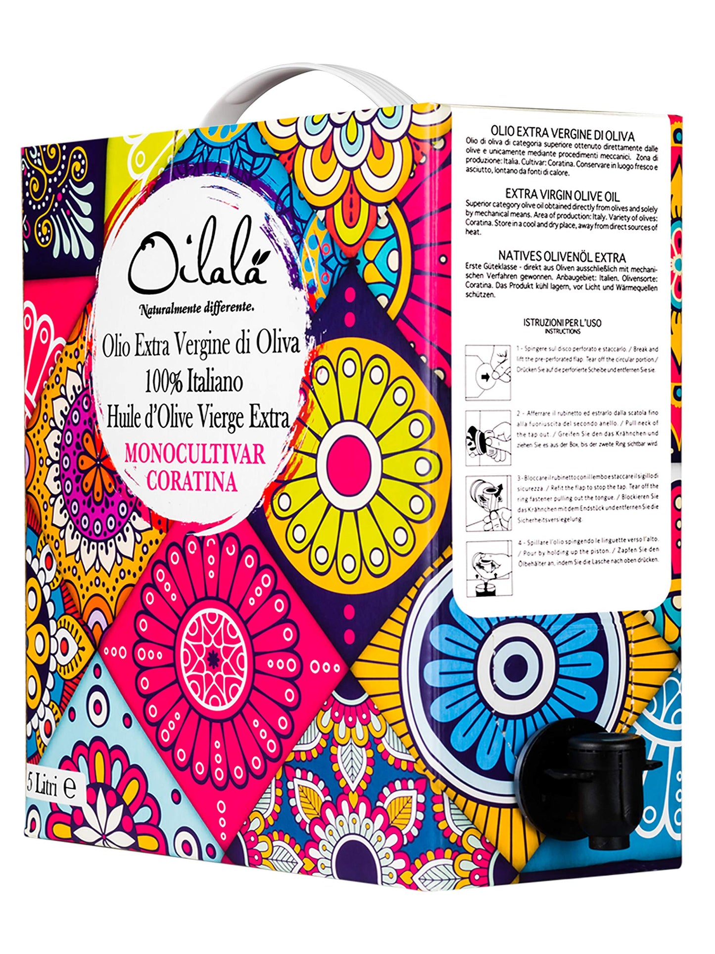 Oilala Extra Virgin Olive Oil, Coratina, High Polyphenols 707 mg/kg, 2024/25 harvest! Low acidity, Robust, Puglia Italy, Italian
