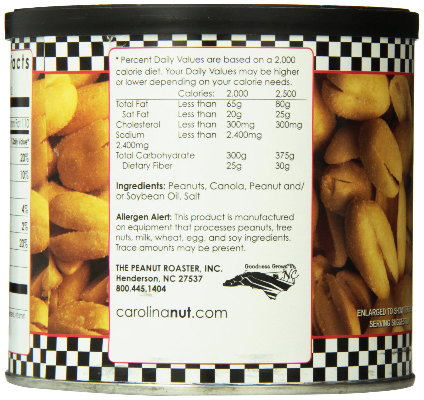 The Carolina Nut Company Peanuts, Gourmet Salted, 12 Ounce