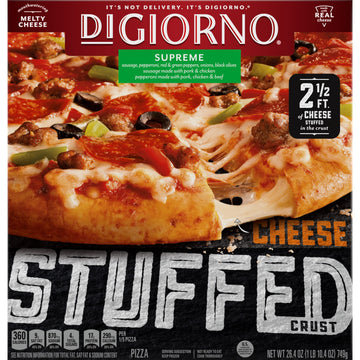 Digiorno Frozen Pizza - Supreme Pizza - Stuffed Crust Pizza 26.4 oz