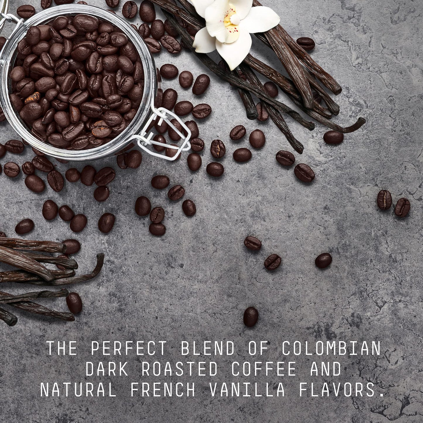 Stone Street Coffee Company Cold Brew Coffee, Natural French Vanilla, Low Acid, Dark Roast, 1 LB