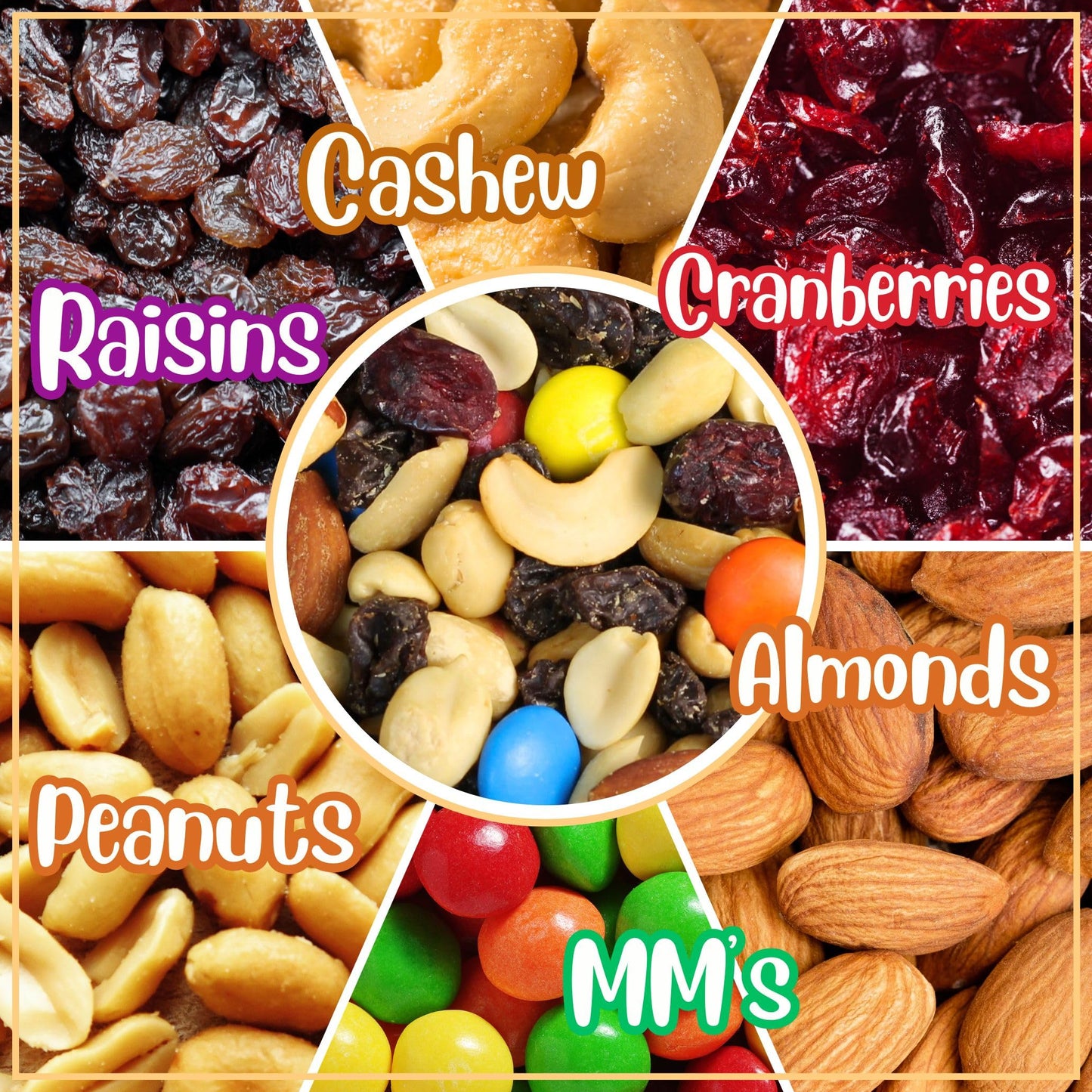 M&Ms Classic Trail Mix by Its Delish, 3 lb Reusable Container | Gourmet Chocolate M and M Trail Mix with Dried Fruit and Nuts