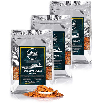 Aloha Right Now Premium Mixed Arare Rice Crackers Snack Mix, 1 lb (Pack of 3)